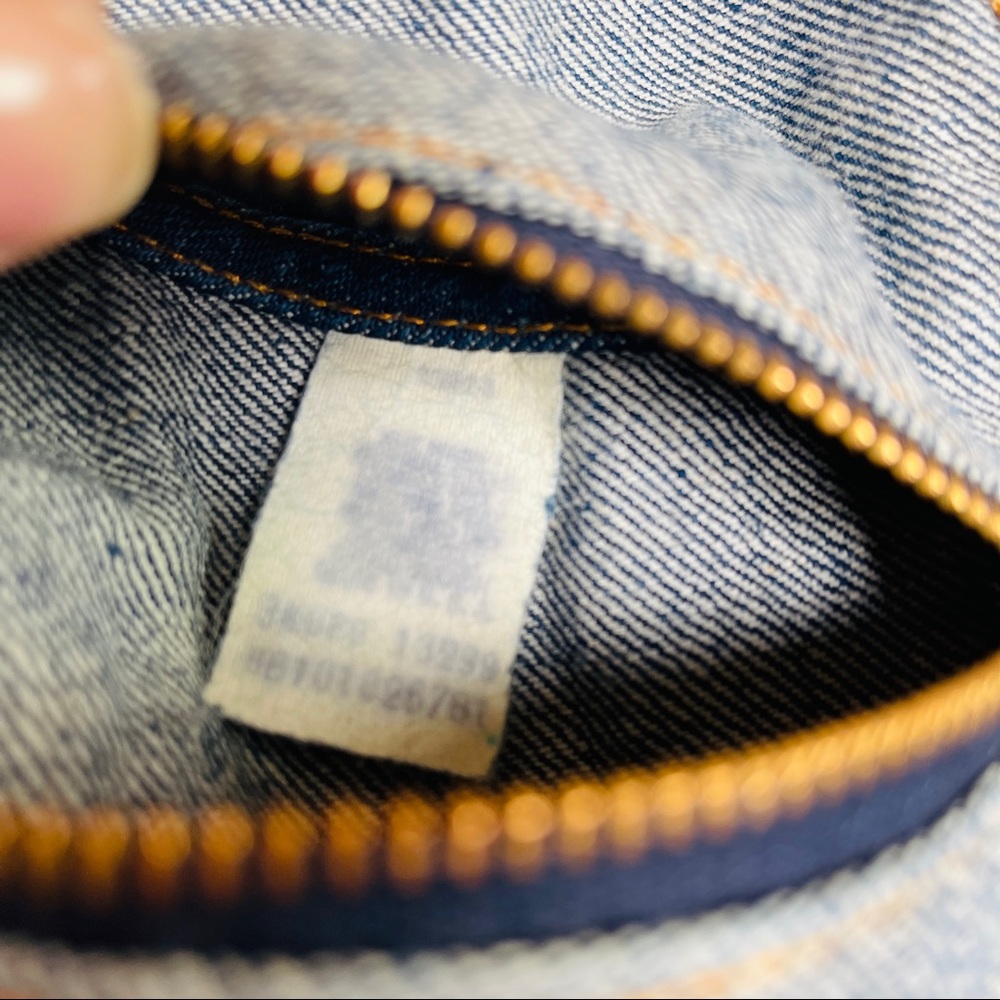 Rare 1970's Vintage Lee's High Waisted Two Toned Patchwork Bell Bottom Jeans - Picture 11 of 12